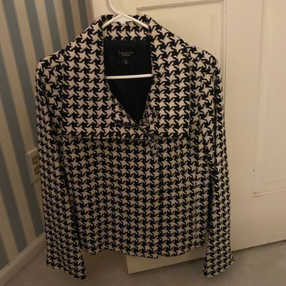 Talbots Jackets & Blazers - Talbots black houndstooth check jacket